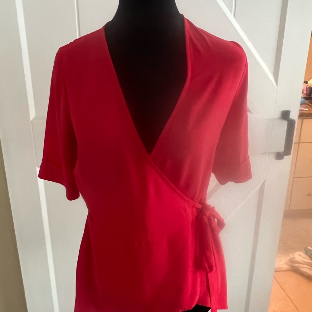 BCBG WRAP SHIRT XS